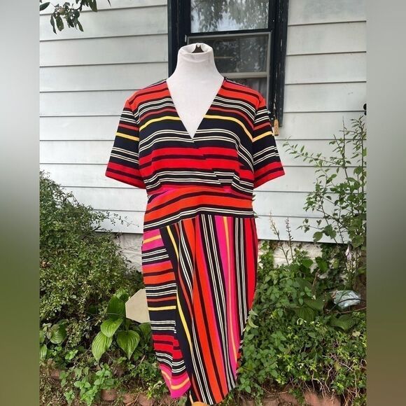 ****Cato Women’s plus Size Multicolored Knitted Asymmetric Dress 18WP (P) - Picture 3 of 7